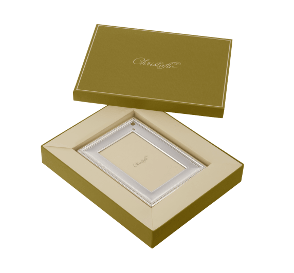 Christofle (クリストフル) フォトフレーム Perles9×13cm Silver plated Perles picture frame - for 9 x 13 cm photos